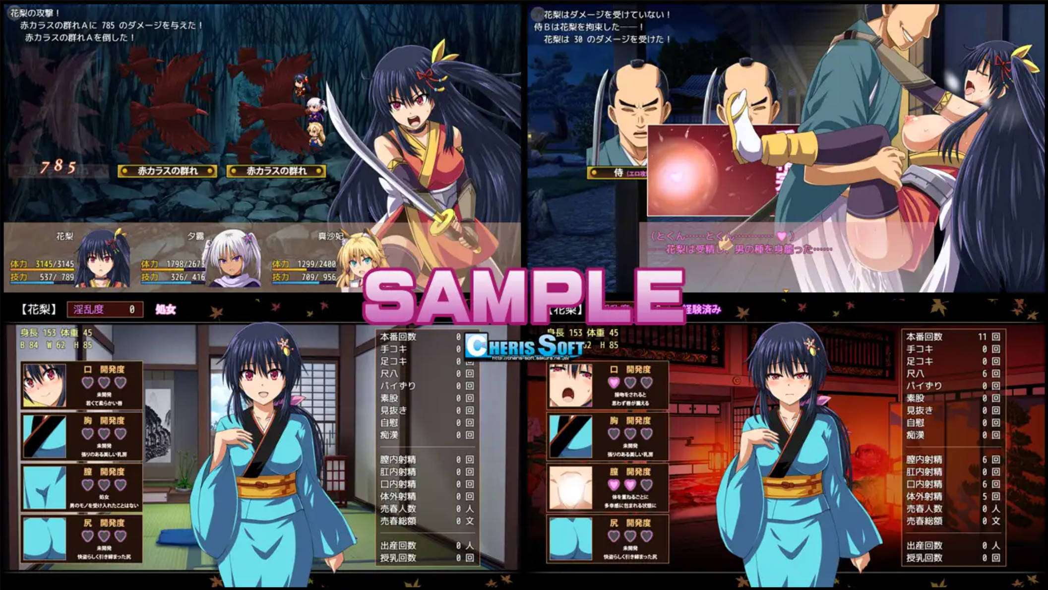 【RPG/AI汉化/大型江户幻想】女忍者花梨 くノ一花梨