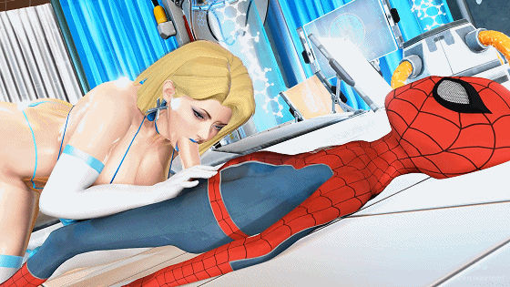 [3D/无修/CV] KRILINRESORT 7月新作：KR-MR-MY RIVAL CRUSH 白皇后 X 蜘蛛侠 丰满美熟女强制榨精 [344M/飞狗云]