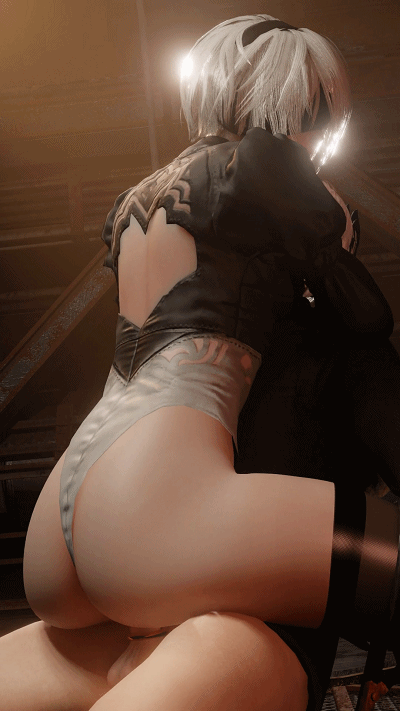 [3D/无修/动态] LazyProcrast 6月新作：2B+深羽 性感女神黑丝足交侍奉 骑乘传教士体位爆肏 [340M/飞狗云]