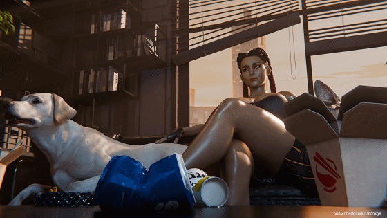 [3D/无修/CV] Bonkge 5月新作：罗芭 性感御姐狼狗大屌前后夹击侵犯 [215M/FM/百度]